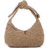 Ynport Crefreak Borsa da Spiaggia in Paglia da Donna - Borsa a Tracolla Hobo Estiva con Dettaglio Bowknot, Borsa con Manico Superiore Tote per Vacanze di Viaggio