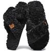 SMajong Invernali Pantofole da Donna Morbida Peluche Scarpe da Casa Calde Comode Ciabatte da Interno Moda Punta Aperta Slippers Gr.36-43 EU