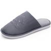 JOMIX Pantofole Uomo Invernali Ricamo Ciabatte Casa Caldo Comode Peluche | 2cm Suola PVC Antiscivolo, Morbide Leggere, Interni Camera da Letto