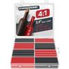 Eventronic Guaina Termorestringente 4:1, Guaine Termorestringenti Impermeabili, 7 Misure, Kit Professionale Di Guaine Termorestringenti Per Settore Nautico, Automobilistico Ed Elettrico, Rosso-Nero