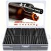 Eventronic Guaina Termorestringente 4:1 Con Colla 400 Pz, Guaine Termorestringenti Impermeabili IP68, 7 Misure, Guaine Termorestringenti Per Settore Nautico, Automobilistico Ed Elettrico, Nero