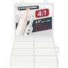 Eventronic Guaina Termorestringente 4:1 Con Colla 200pz, Guaine Termorestringenti Impermeabili, Kit Professionale Di Guaine Termorestringenti Per Settore Nautico, Automobilistico Ed Elettrico, Bianco