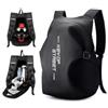 WEPLAN Zaino Da Moto Per Casco Da Uomo E Donna, Borsa Impermeabile Riflettente Con Cinturino Per Casco, Zaino Da Ciclismo, B-Nero, S