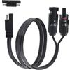 LANMINGLEL Pannello Solare a SAE Cavo Adattatore 14AWG SAE Connettore a Maschio & Femminile Connettori Solari Cavo di Estensione per Pannelli Solari RV Kit Caricabatteria con SAE Polarity Reverse
