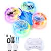 Kizmyee Mini drone per bambini dai 6 7 8 9+ anni, quadricottero RC giocattolo | Drone LED con 2 batterie, flip a 360°, giocattolo volante per interni ed esterni - regalo per bambini e bambine