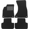 ASC Tappetini Auto Compatibili con Audi A4 B8 Berlina/Sportback 2007-2015, Moquette, Battitacco in Gomma
