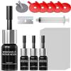 everfarel Kit Riparazione Parabrezza Auto, 4 Pezzi Kit Riparazione Vetro Auto, Kit Riparazione Parabrezza Auto, Set ripara Molti Tipi di Crepe nel Parabrezza dell'auto