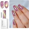 PEACECOLOR Smalto Gel Occhio di Gatto 16ml, Glitter Rosa con Magnete Incluso per Nail Art