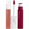 Maybelline New York SuperStay Matte Ink Tinta Labbra ad Effetto Coprente Colore Intenso con Applicatore di Precisione a Punta Kit Make Up da 2 Rossetti con 115 Founder e 65 Seductress