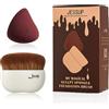 Jessup Pennello fondotinta con spugna viso corpo abbronzatura grigio T882 | Formato grande per applicazione veloce, basso assorbimento, copertura uniforme, spugna per zone difficili