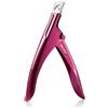 BEZOX Tagliaunghie tagliaunghie per acrilico falso gel artificiale unghie artificiali antiruggine affilato professionale manicure pedicure trimmer
