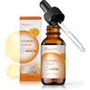 Bagavs Siero Illuminante alla Vitamina C, Siero Viso con Acido Ialuronico & Niacinamide, Idratazione Profonda, Riduce le Macchie Scure, Dona Luminosità & Ripara la Barriera Cutanea-30ml