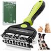 XIHUAN Spazzola per Cani, 3IN 1 Pettine Gatti per Pelo Lungo, Corto, Medio | Toelettatura Professionale Pettine Cane e Gatto per Rimuovere Peli Superflui e Sbrogliare