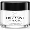 Krealis Crema Viso Antirughe 100ml, Acido Ialuronico, Coenzima Q10 e Vitamina C | Crema Idratante Giorno e Notte; Donna e Uomo; Contorno Occhi; Pelle Liscia ed Elastica; Made in Italy