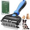 XIHUAN Spazzola per Cani, 3IN 1 Pettine Gatti per Pelo Lungo, Corto, Medio | Toelettatura Professionale Pettine Cane e Gatto per Rimuovere Peli Superflui e Sbrogliare