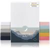 Laleni Lenzuola Culla Neonato - Lenzuola Lettino - Lenzuola Carrozzina Neonato - Coprimaterasso Culla con Angoli Elastici - Coprimaterasso Lettino 100% Cotone 135gsm - Bianco - Culla 40x90cm