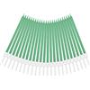 URAQT 24 PCS Candele per Torta di Compleanno, Verde | Candele Compleanno Metalliche,Sottile Candele con Supporti per Compleanno Matrimonio Decorazioni Baby Shower Partito Torta