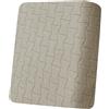 Ystyle Copriseduta Divano Elasticizzato (1 Posto, Cachi) | Universale Copricuscini Per Divani, Tessuto Elasticizzato Geometrico, Protezione Antigraffio, Antiscivolo, Lavabile