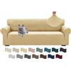 Ystyle Copridivano 4 Posti Con Braccioli, Super Elasticizzato Copri Divano, Copridivano Antigraffio Gatto, Copridivani Antiscivolo Antimacchia, Universale Sofa Cover Moderno, Beige Giallo