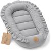Totsy Baby Nido Neonato Mussola Riduttore lettino traspirante portatile | Soffice accogliente nel Lettino Culla Carrozzina Cameretta Viaggio - Bimbo Bimba 50x90 cm VERSIONE COLORE