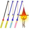 Aomig Bastone Lanterna, 4PCS LED Lanterna Bastone Elettrico, Pali Lanterne di Carta della Lanterna del Festival, Accessori Giocattoli Lanterne Adatto Processioni di San Martino Halloween