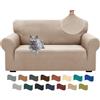 Ystyle Copridivano 2 Posti con Braccioli Moderno, Cachi | Elasticizzato Copri Divano, Copridivano Antigraffio Gatto, Copridivani Antiscivolo Antimacchia, Universale Sofa Cover