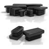 PD Lamellari 30 x 15 mm, per tubi quadrati tappo tappi terminali rettangolari in plastica PE