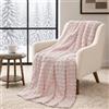 Topfinel Coperta in Pile a Bolle, Plaid Divano Termico Peloso Morbido e Caldo, OEKO-TEX, Effetto Lana, per Divano Letto Sofa Auto e Picnic, Rosa Cristallo, 130 x 150 cm, 1 Pezzo