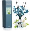DIUFJAG Profumatore per Ambienti - Freesia,Diffusore Profumo Ambiente con 8 Bastoncini Fiori Secchi per Bagno,Appartamento 50ml