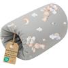 Totsy Baby Cuscino per Allattamento Neonato 20 cm - Cuscino da Braccio in Cotone lavabile a 30 gradi per il Biberon e per il Seno - entra in ogni Borsa Fasciatoio da viaggio Coniglio