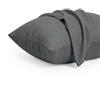 Dreamzie Federa Cuscino 40x70 cm, Set di 2 - Per i Cuscini 40x70cm - Federa da Cuscino - Copri Cuscino per Letto in Microfibra con Cerniera - Oeko-Tex, Grigio Scuro