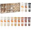 AOOWU Kit di Riparazione di Mobili, 12 Colori Set di Riparazione in Laminato, Kit di Riparazione per Legno, Stucco per Legno Riparare Eventuali Graffi, Crepe, Fori per Pavimenti, Tavoli, Porte