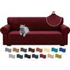 Ystyle Copridivano 3 Posti Con Braccioli, Super Elasticizzato Copri Divano, Copridivano Antigraffio Gatto, Copridivani Antiscivolo Antimacchia, Universale Sofa Cover Moderno, Bordeaux
