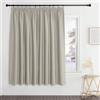 PONY DANCE Tenda Oscurante Termica Isolante Freddo e Caldo da Interno | per Camera da Letto, Soggiorno, con Fettuccia, Privacy, Facile Lavaggio, Moderne, Blackout, 1 Pezzo L 280 x A 175 CM, Natura