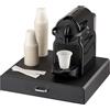 Baroni Home Cassetto porta cialde caffè, Organizer Porta Capsule Universale, capacità 30 capsule, Design Compatto in Plastica Resistente, 1 Cassetto, 34X6X34 cm, Nero