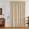 PONY DANCE Tenda Oscurante Termica Isolante Freddo e Caldo da Interno | per Camera da Letto, Soggiorno, con Fettuccia, Privacy, Facile Lavaggio, Moderne, Blackout, 1 Pezzo L 300 x A 220 CM, Beige