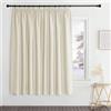 PONY DANCE Tenda Oscurante Termica Isolante Freddo e Caldo da Interno | per Camera da Letto, Salotto Moderne, con Fettuccia, Blackout, Privacy, OEKO-TEX, 1 Pezzo L 280 x A 175 CM, Beige Chiaro