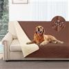 Taiyang Copridivano per Cani impermeabile, Coperta impermeabile per cani, protezione per mobili per bambini, bambini, cane, gatto, Fondo antiscivolo (Caffè, 173-208cm(1 Pack))