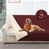 Taiyang Copridivano per Cani impermeabile, Coperta impermeabile per cani, protezione per mobili per bambini, bambini, cane, gatto, Fondo antiscivolo (Rosso Vivo, 132-208cm(1 Pack))