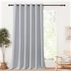 PONY DANCE Tende Oscuranti Termiche da Interno per Soggiorno con Anelli | per Camera da Letto, Divisorie, per Separa Ambienti, per Soggiorno, Blackout, 1 Pezzo L 200 x A 245 CM, Grigio Chiaro