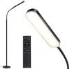 OUTON Lampada da Terra LED Dimmerabile, 12 W/1200 LM, Moderna Lampada da Lettura Regolabile con 4 Temperature di Colore, Telecomando e Controllo Touch, illuminazione per Soggiorno, Camera da letto