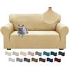 Ystyle Copridivano 2 Posti Con Braccioli, Super Elasticizzato Copri Divano, Copridivano Antigraffio Gatto, Copridivani Antiscivolo Antimacchia, Universale Sofa Cover Moderno, Beige Giallo