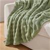 Topfinel Plaid Matrimoniale,Coperta Pile Termica Pelosa Morbida,Calda e Confortevole,OEKO-TEX,Coperta Invernale da Divano,Per Neonato e Animali Domestici (Gatti,Cani),Verde Salivia,150x200 CM