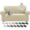 Ystyle Copridivano 2 Posti Con Braccioli, Super Elasticizzato Copri Divano, Copridivano Antigraffio Gatto, Copridivani Antiscivolo Antimacchia, Universale Sofa Cover Moderno, Beige Chiaro