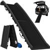 CADOCA Rampa per Cani Auto Pieghevole Antiscivolo 156x40cm Capacità 90KG | Maniglia di Trasporto, Ciotola, Catarifrangenti, Scivolo, Pedana Bagagliaio, Rampe
