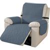 Ystyle Copripoltrona Relax Reclinabile Grande 1 Posto, Blu Grigio | Copridivano 1 Posto Elettrica Salvadivano Antigraffio, Copri Poltrona Elettrica Reclinabile con Braccioli con Fascia Elastica
