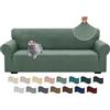 Ystyle Copridivano 3 Posti Con Braccioli, Super Elasticizzato Copri Divano, Copridivano Antigraffio Gatto, Copridivani Antiscivolo Antimacchia, Universale Sofa Cover Moderno, Verde Chiaro
