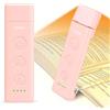 Gritin Luce per Lettura Libri a Letto, 7 LED con Clip Ricaricabile | 3 Temperature di Colore, 5 Luminosità & Oscuramento Continuo, Luce Libro Notturna per Amanti dei Libri - Rosa