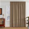 PONY DANCE Tenda Oscurante Termica Isolante Freddo e Caldo da Interno | per Camera da Letto, Soggiorno, con Fettuccia, Privacy, Facile Lavaggio, Moderne, Blackout, 1 Pezzo L 300 x A 220 CM, Moca