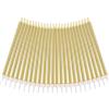 URAQT 24 PCS Candele per Torta di Compleanno, Oro | Candele Compleanno Metalliche,Sottile Candele con Supporti per Compleanno Matrimonio Decorazioni Baby Shower Partito Torta